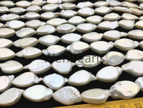 AAA 12-13x18-20mm White Ellipse Shape Freshwater Pearl,Ellipse pearl,22pcs,wholesale Full Strand,ZS-113-14