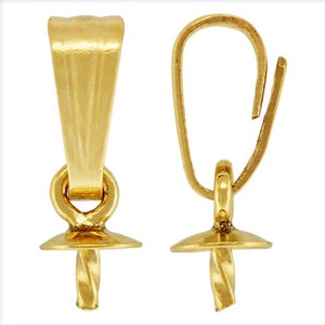 2 Stück 5,3x2,2 mm 14k goldfilled Anhänger Verschluss, DIY Ohrringe Schmuck,AGF-P-001