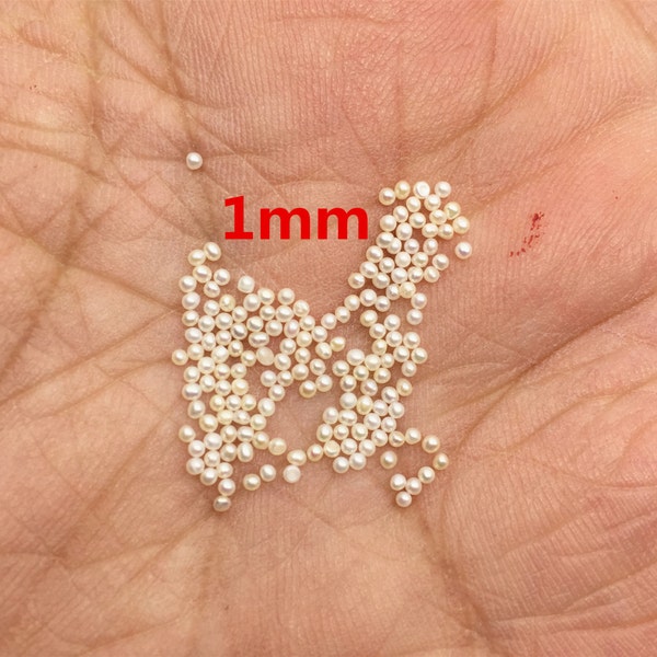 AAA 1mm white near round freshwater seed pearls,no hole,,Cultured pearl,diy pearl beads,Happiness,birthday,RP1-3A-1