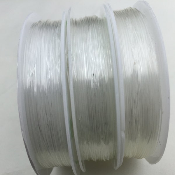 Corde élastique de 0,6 mm, 0,7 mm, 0,8 mm, corde élastique solide et extensible, ligne de cordon de perles de cristal, fil de cristal