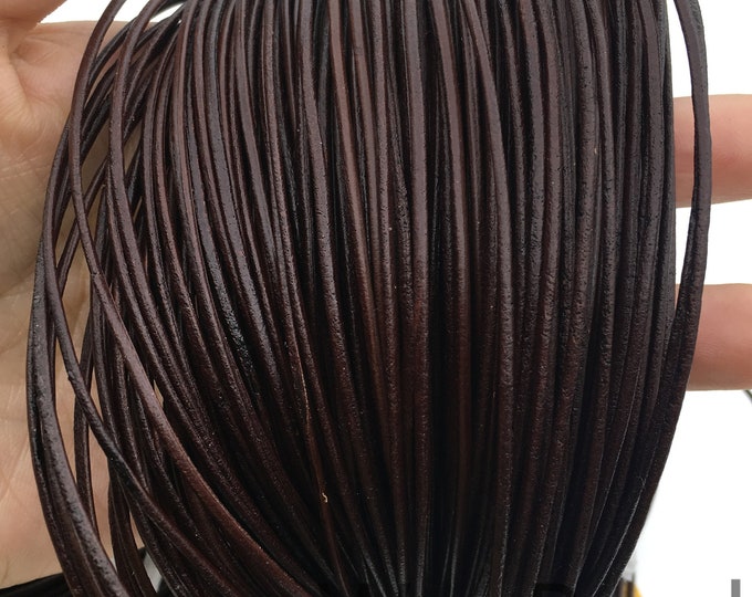 5mmx2mm Flat Crazyhorse Oil Leather Cordsoft Leatherselect Etsy