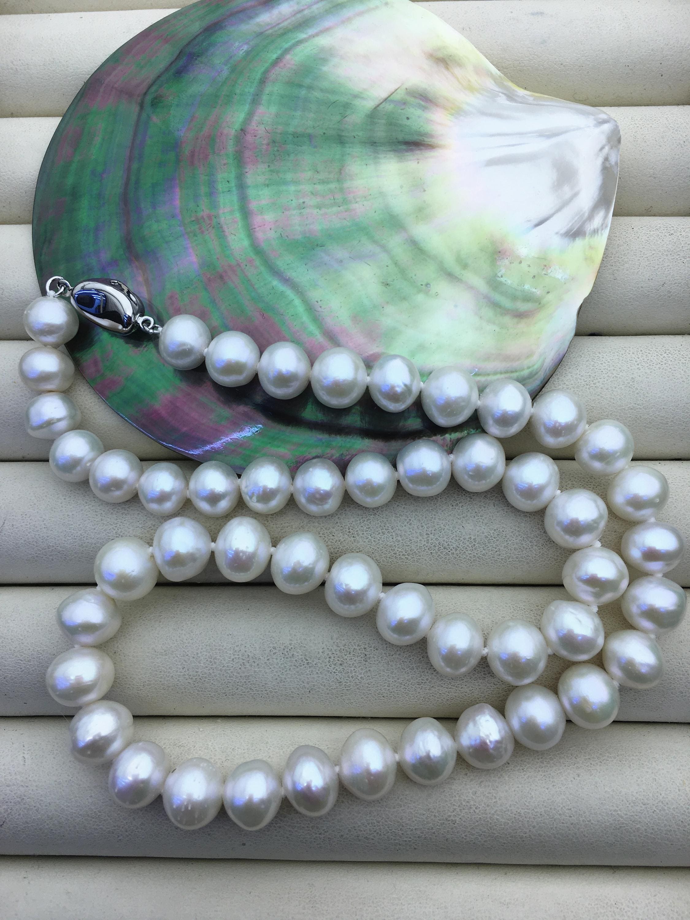 Set Collana E Orecchini Multistrato Con Perle Grosse Blu | Gioielli Eleganti E Vistosi