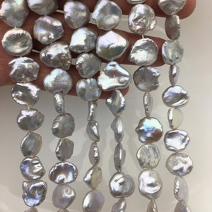 AA+ 12-13.5mm Gray Keshi Freshwater Pearls,ZS-130-24