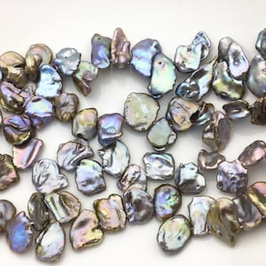 AA+ 12-14mm Gray Bronze keshi Freshwater Pearl,DIY Loose Freshwater Pearl,ZS-200-74
