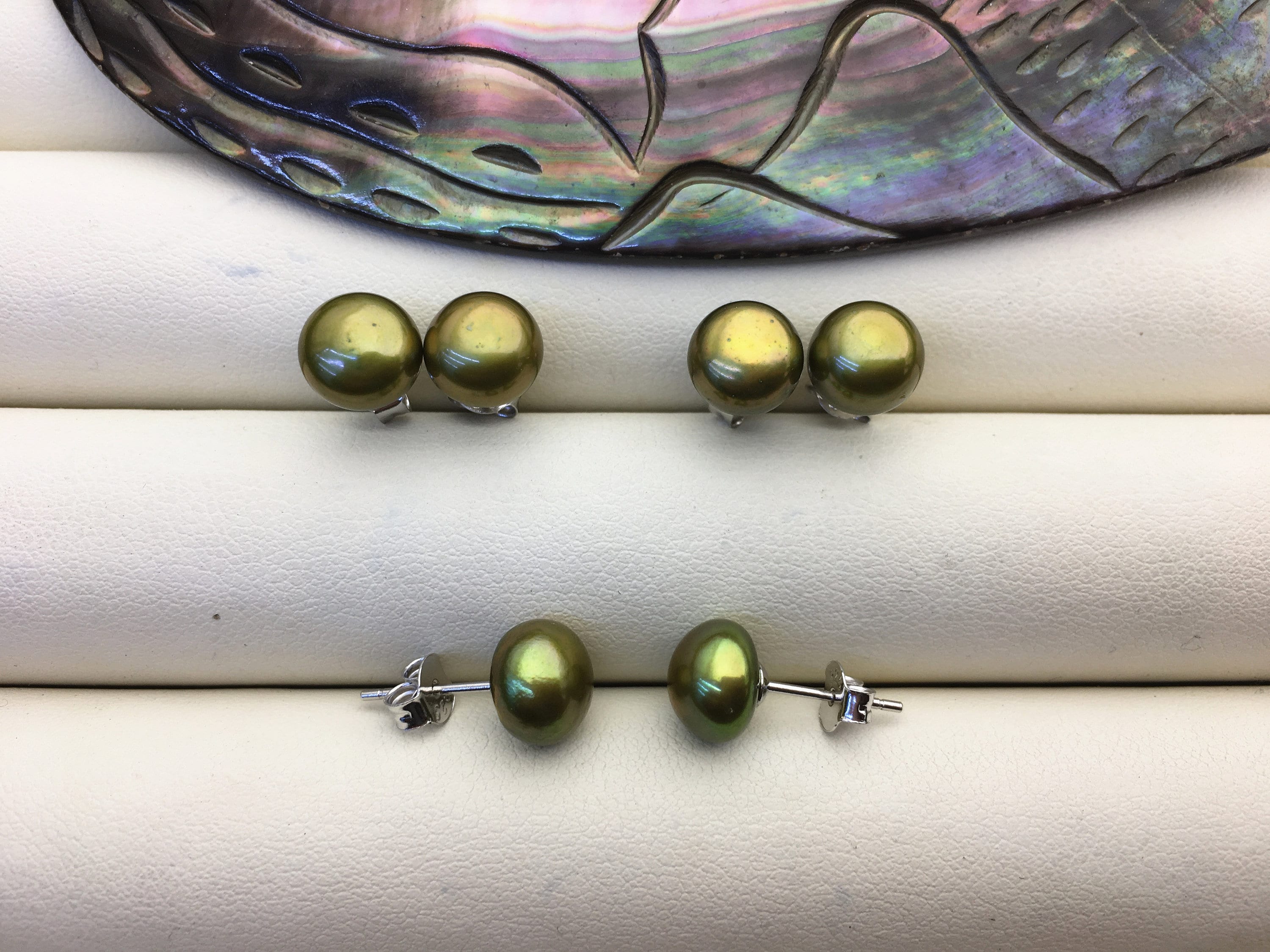 Orecchini Pendenti A Goccia In Argento 925 Con Pietra Avventurina Verde E Filigrana Floreale - 2