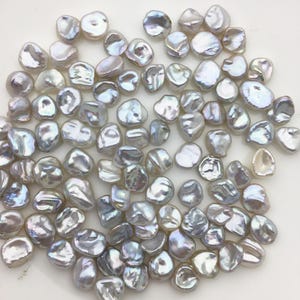 30pcs AAA 8-9mm White Thin Keshi freshwater pearls,baroque pearl,loose pearl beads,very high luster,ZS-127-10