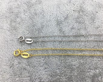 16+2&#39;&#39;/23&#39;&#39;/27&#39;&#39;/31&#39;&#39; s925 Sterling Silver  O Chain Necklace With Round Clasp,Replace Necklace,S925 Chain Necklace,ASL-NC-2