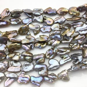 AA+ 11-16mm Gray Bronze keshi Freshwater Pearl,DIY Loose Freshwater Pearl,ZS-200-59