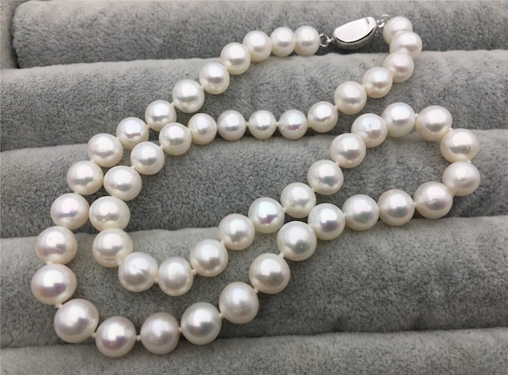 12-15mm Ivory White Near Round Freshwater Pearls Beads for Jewellery Making B