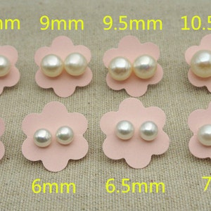 SET of 4 white pearl stud earrings,button round earrings,set of 4 pairs earrings,wedding earrings,bridesmaid gift,bridesmaid ,SE1-008