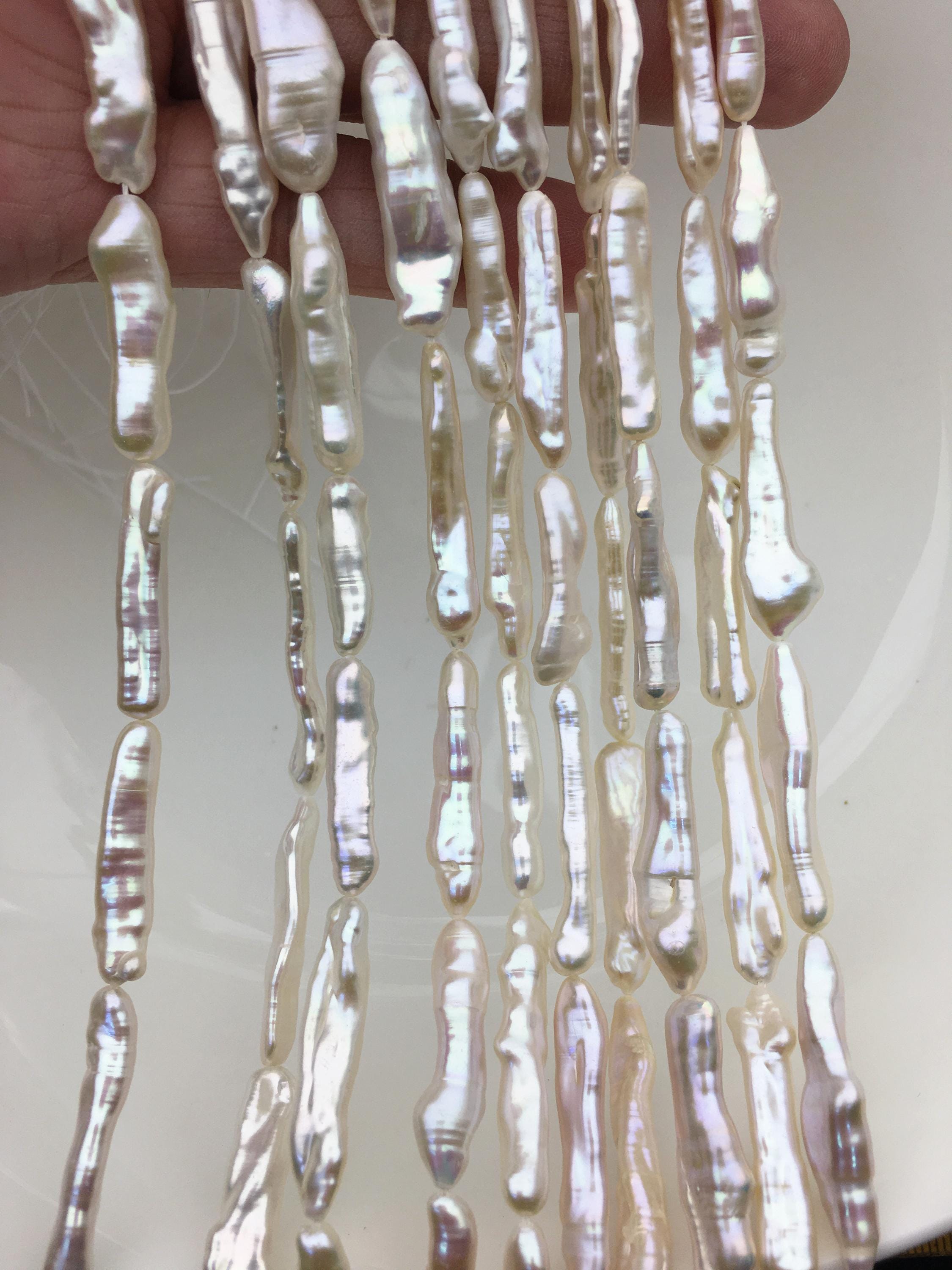 Collar Corto De Cuarzo Rosa Con Perla Biwa Natural - Foto 10