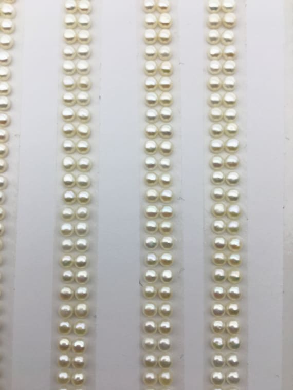 40% OFF 10 pairs AAA+ 2.5-3mm Seed Button freshwater Pearls,0.7mm half hole,white color pearl for ring,BTN2-T1