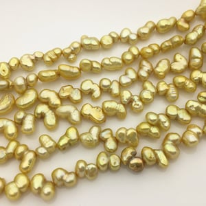 AA+ 6-7mm Gold Barocke Kürbis Perlen,DIY,hoher Glanz,ZS-114-8