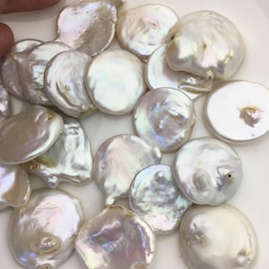 10pcs AA 20-25mm Huge Keshi freshwater pearls,white keshi pearl,no hole,ZS-127-T18