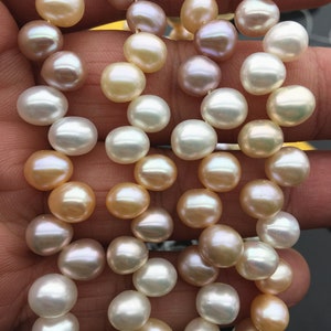 6.5'' AAA 7mm*8-9mm misc color rice pearls,White pink Purple Cultured oval freshwater pearls beads,teardrop loose pearl beads,LR7-3A-82