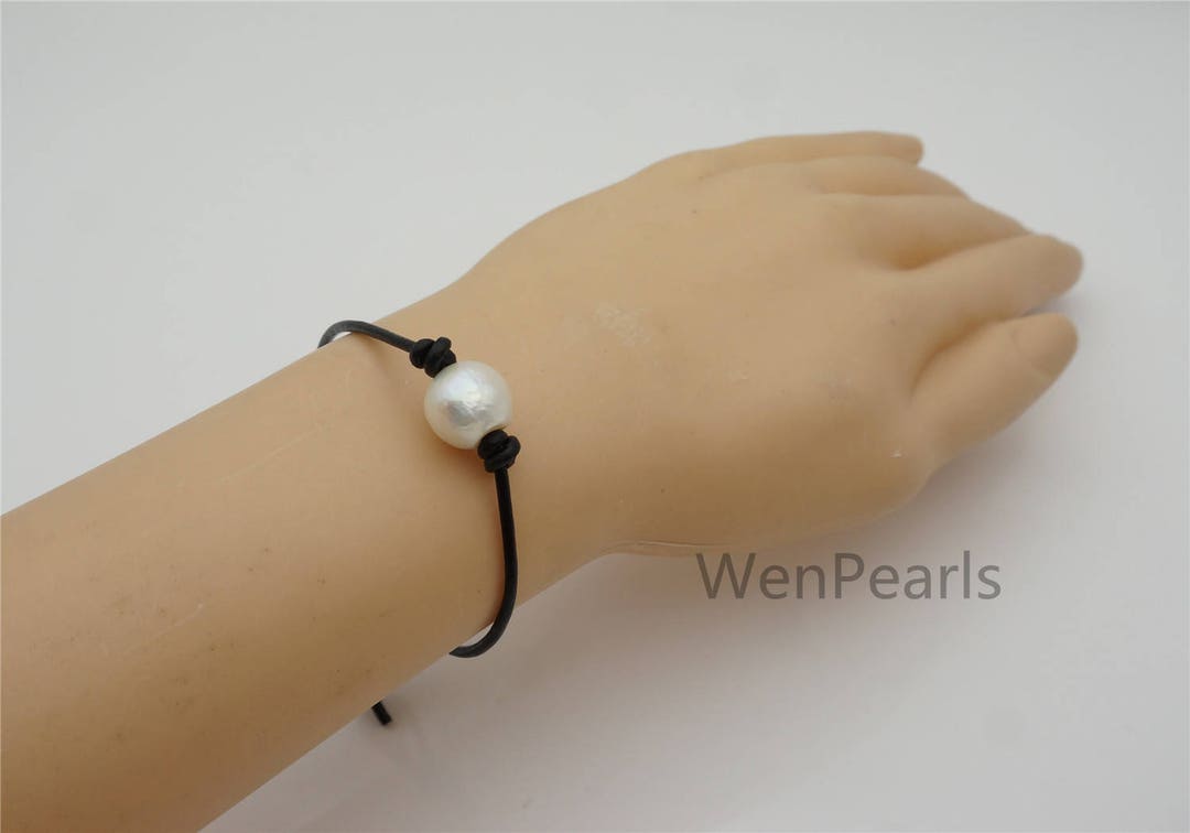 ブレスレット Oversized Pearl Elastic Bracelet #9908 14mm Pearl Bracelet, Big Pearl Bracelets, Pearls Elastic