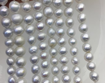 Perle Ronde Mer Du Sud Naturelle 2,40 Ct Or Clair 8 Mm - Certifiée GDL Indonésie
