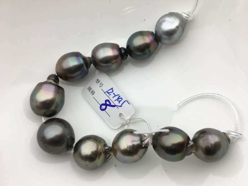 10pcs 12-1412-15mm 2.2mm large hole Misc Color Drop tahitian pearl necklace,TH12-2A-13-14