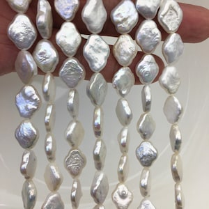 AAA 9-11mm white baroque Shape Freshwater Pearl,ZS-102-3