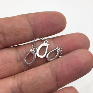 2 ganchos colgantes de plata de ley S925 con circonita cúbica de 6,5*13 mm, para colgantes, para bricolaje, venta al por mayor, ASL-P-020 imagen 2