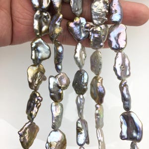 AA+ 11-14mm Gray Bronze keshi Freshwater Pearl,DIY Loose Freshwater Pearl,ZS-200-77