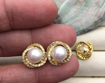 MONDAY EDITION■Holiday oval and pearl earrings ピアス MONDAY EDITION□Holiday oval and pearl earrings ピアス