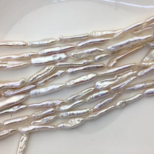 AA 4-7mm White Toothpick freshwater pearls,ZS-80-22