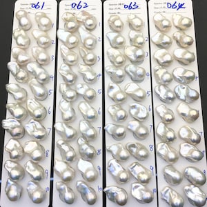 1 pair AAA 13-18x20-28mm White Flame ball Pearl Pairs-0.9mm top half hole-large Baroque freshwater pearl pairs,Fire Ball Pearl,FL15-3A-8-41