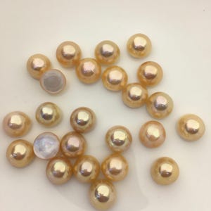 24pcs AAA 12-13mm Natural Rainbow Baroque Mabe Natural Rainbow Freshwater Pearls,no hole,MB-T6