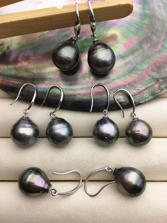 Pendientes Colgantes De Plata Con Jade Natural Verde De 10 Mm - Piedra AAA, Hechos A Mano, Gancho Y Sin Níquel