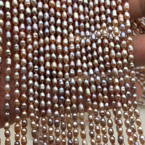 Rice Pearl Necklace at 100inch Long Rice Pearl Necklace at 100inch Long