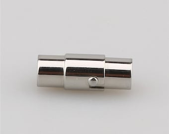 3pcs 2/3/4/6/8mm hole size stainless steel magent clasp,round leather cord bracelet necklace clasp,necklace clasp,bracelet clasp,AAL-006