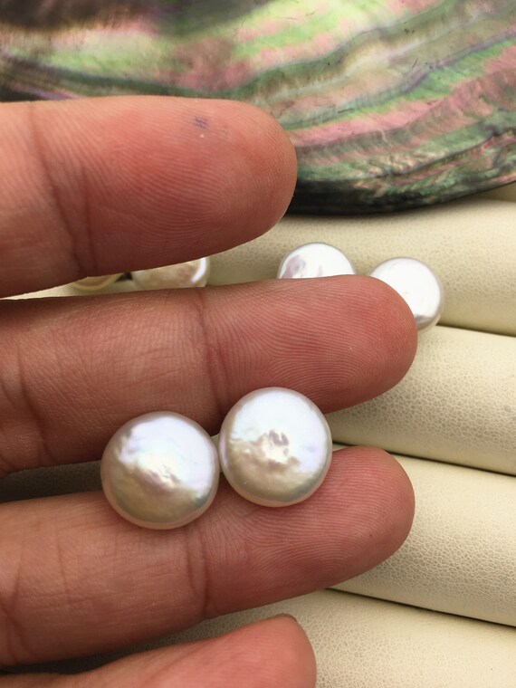 Elegante set Orecchini pendenti con perle di conchiglia in argento