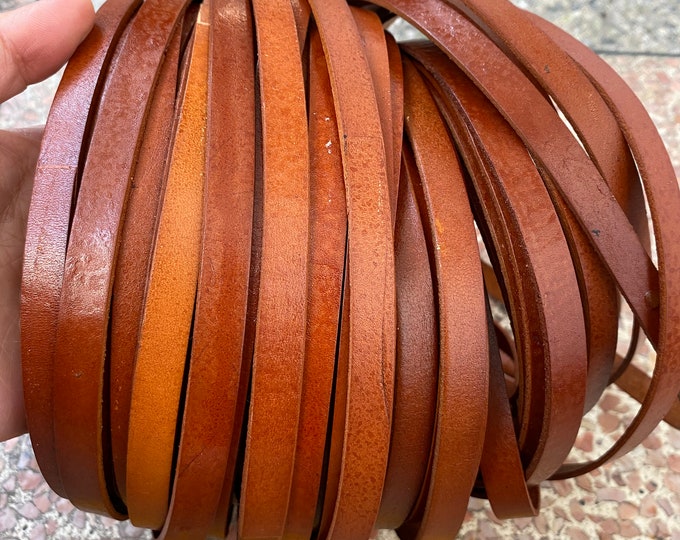 5mmx2mm Flat Crazyhorse Oil Leather Cordsoft Leatherselect Etsy