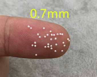 AAA 0.7mm white near round freshwater seed pearls,no hole,Cultured pearl,diy pearl beads,Happiness,birthday,RP1-3A-11