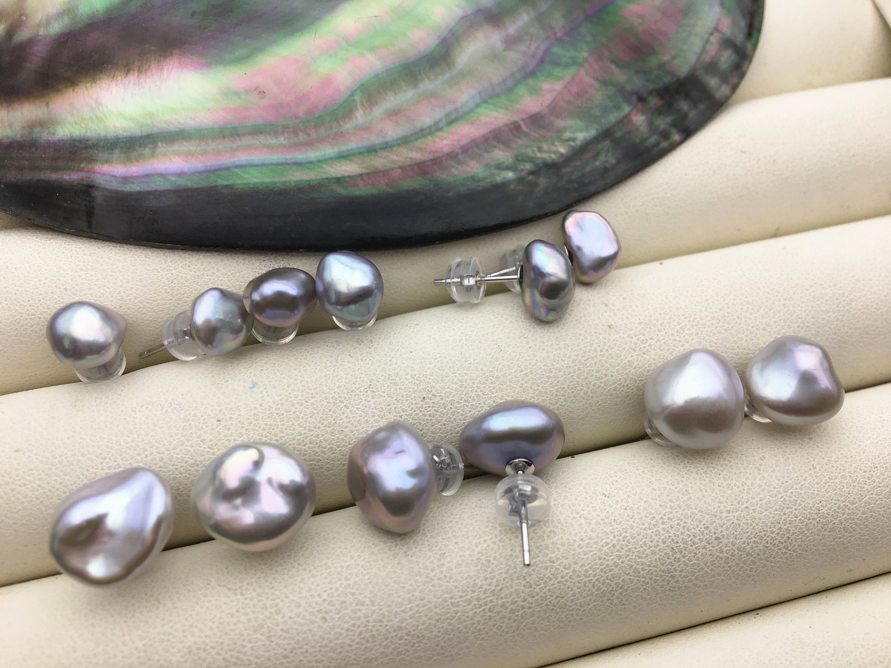 Bracciale A 2 File Di Perle Bianche AKOYA Naturali AAA Da 6-7 - Foto 6