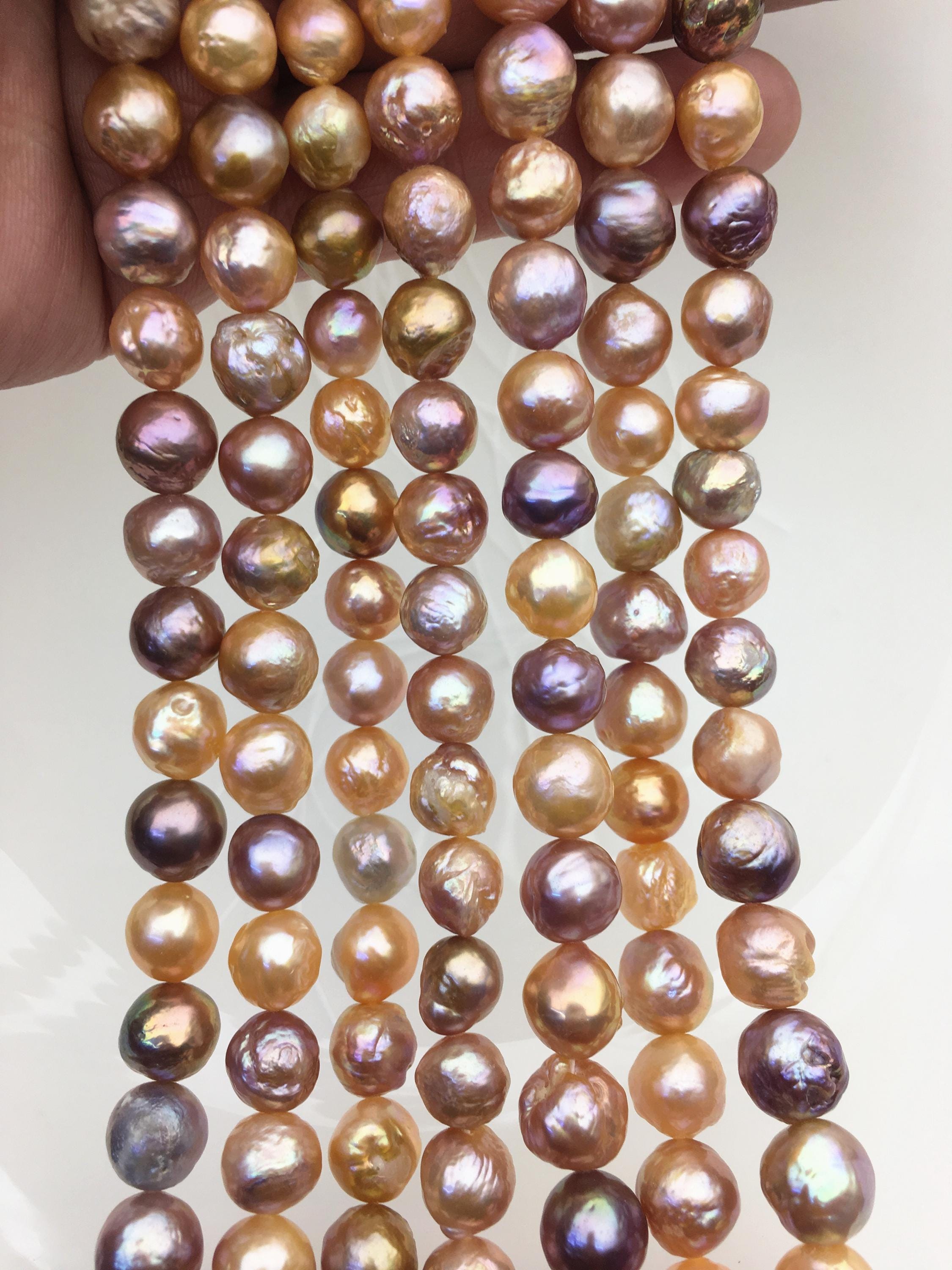 AA+ 8-10mm pink purple near round Edison Freshwater Pearl,ED10-2A-2-16