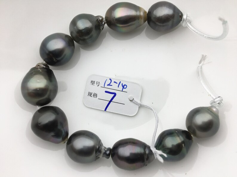 10pcs 12-1412-15mm 2.2mm large hole Misc Color Drop tahitian pearl necklace,TH12-2A-13-14
