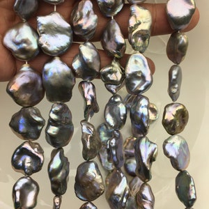 AA 13-17mm gray keshi Freshwater Pearl,DIY Loose Freshwater Pearl,wholesale price,china wholesale pearl,ZS-200-118