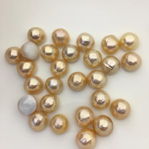 27pcs AAA 12-13mm Natural Rainbow Baroque Mabe Natural Rainbow Freshwater Pearls,no hole,MB-T9
