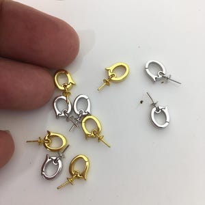 Pu&ograve; includere: Una collezione di chiusure per gioielli color oro e argento. Le chiusure sono piccole, con una forma arrotondata e un perno per il fissaggio ai gioielli. Le chiusure sono progettate per fissare collane o bracciali.