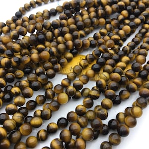 AAA Tiger Eye -4mm,6mm,8mm,10mm round bead - full strand - 38.5cm -G9-TE-2