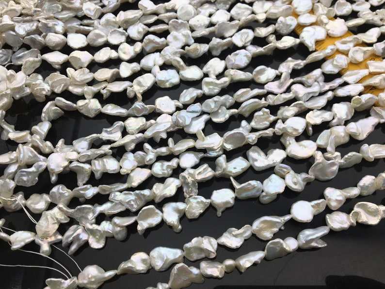 AAA 10-11mm Long White keshi Freshwater Pearl,DIY Loose Freshwater Pearl,wholesale price,Full Strand,ZS-200-20