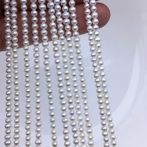 AA+ 2.5-3mm white seed potato freshwater pearls,seed pearl,small size pearls bead wholesale,CR2-T3