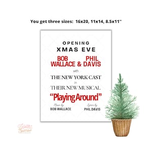 White Christmas Poster | 30 x 30 cm (Columbianer Art)