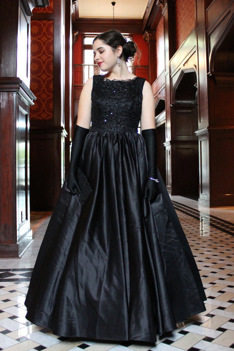 long vintage gown