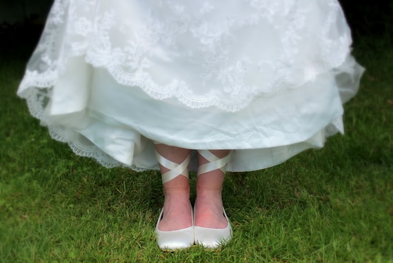 ivory ballet flats for wedding