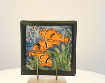 Nemo? -- Handcrafted Fused Glass Tile