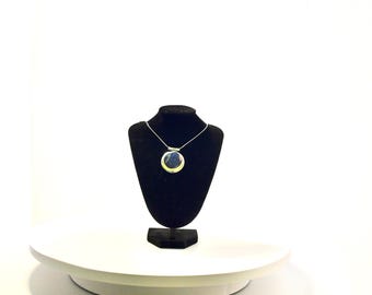 Fused Glas Galaxy Pendant Necklace