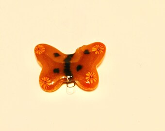 Fused Glass Whimsical Butterfly Ornament/Sun catcher